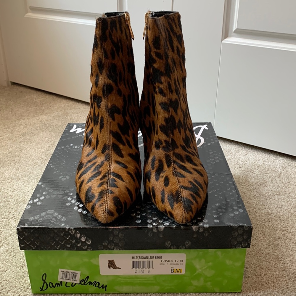 Sam Edelman Leopard Hilty Booties